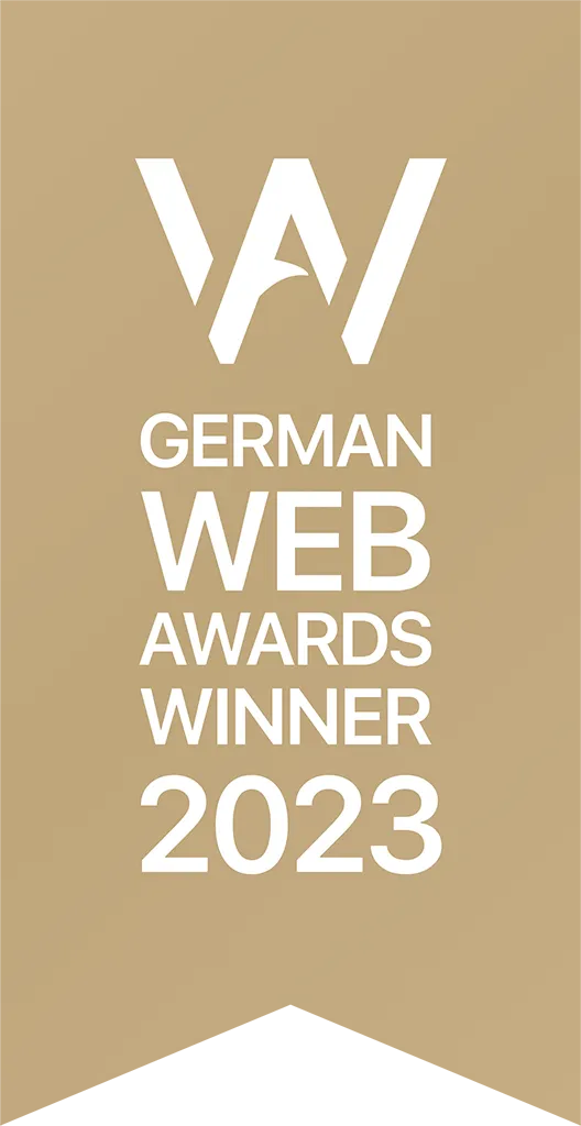German Web Awards Winner 2023 Siegel in Gold