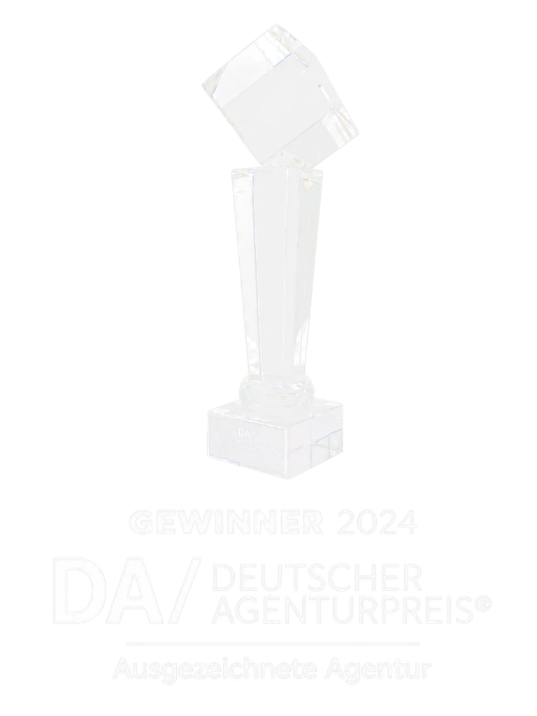 Deutscher Agenturpreis 2024 Gewinner-Siegel für Sichtbar Jetzt Marketing